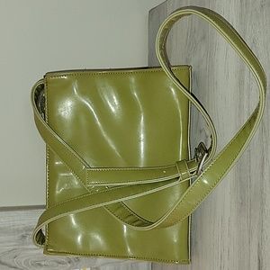 green guess bag slightly used
